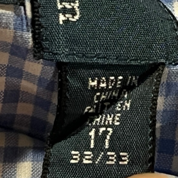 Polo Ralph Lauren Regent Checkered Long Sleeve Button Down Shirt Classic Blue - Picture 6 of 7